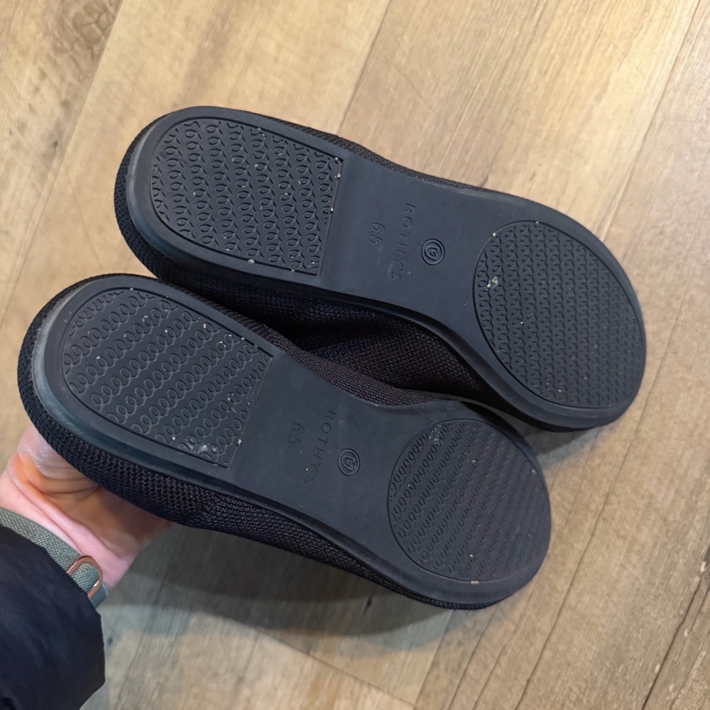 Rothy's The Flat Round Toe Shoe in Black - Picture 8 of 9